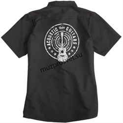 TAYLOR 30905 Guitar Stamp Work Shirt-M рубашка с коротким рукавом, логотипом Taylor и принтом на спине, цвет черный, размер M - фото 162807