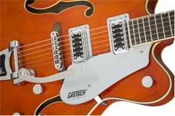 GRETSCH G5422T-AMBR-MFFSR DC AMBR STAI полуакустическая электрогитара, цвет оранжевый - фото 163167