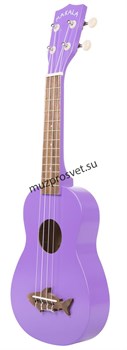 KALA MK-SS/PUR MAKALA SHARK, SOPRANO UKULELE, SEA URCHIN PURPLE, VINTAGE FINISH укулеле сопрано, цвет Sea Urchin Purple - фото 163608