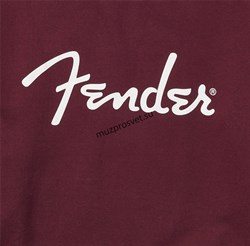 FENDER SPAGHETTI LOGO PULLOVER, MAROON S пуловер, цвет бордовый, размер S - фото 163716