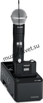 SHURE SBC220 зарядное устройство для двух передатчиков QLXD, ULXD, AD или аккумуляторов SB900A, без адаптера - фото 163726