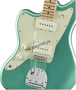 FENDER AM PRO JZMSTR MN MSF LH электрогитара (левосторонняя модель), цвет бирюзовый, кейс в комплекте - фото 164617