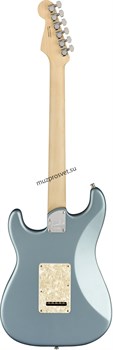 FENDER AM ELITE STRAT MN SATIN IBM электрогитара, цвет синий металлик, в комплекте кейс - фото 164621