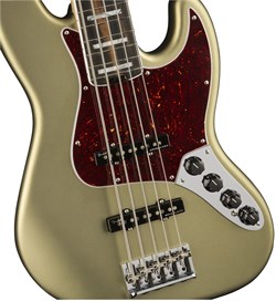 FENDER AM ELITE J BASS V EB SATIN JPM 5-струнная бас-гитара, цвет зеленый металлик, в комплекте кейс - фото 164781