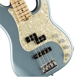 FENDER AM ELITE P BASS MN SATIN IBM 4-струнная бас-гитара, цвет синий, в комплекте кейс - фото 164800