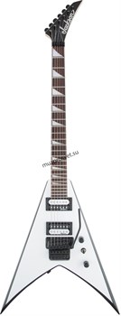 JACKSON JS32 KV, AH FB, BLK W/WHT BVL электрогитара, цвет черный с белыми гранями - фото 165216