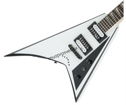 JACKSON JS32T RR, AH FB, S-THRU, W W/BLK BVL электрогитара, цвет белый с черными гранями - фото 165225