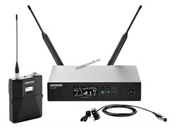 SHURE QLXD14E/83 G51 радиосистема с поясным передатчиком и петличным микрофоном WL183 (круговая направленность) - фото 166203