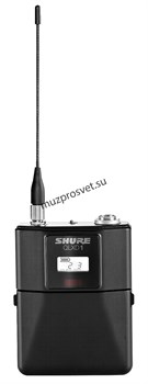 SHURE QLXD14E/93 G51 радиосистема с поясным передатчиком и петличным микрофоном WL93 (круговая направленность) - фото 166219