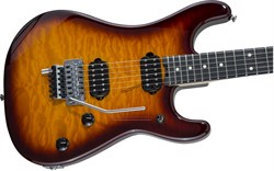 EVH 5150 SERIES, EBY FB, QM, TOBACCO SNBST электрогитара, цвет Tobacco Sunburst - фото 166483