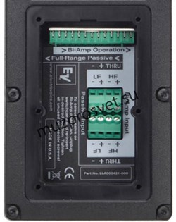 Electro-Voice EVH-1152D/94-FGB Двухполосный коаксиальный громкоговоритель. 15'. 8 Ом, 500/2000W, 90° x 40°, полимер, черный - фото 166714