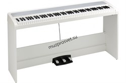 KORG B2SP WH цифровое пианино, взвешенная клавиатура, 12 тембров, стойка, педали и адаптер питания в комплекте, цвет белый - фото 166825