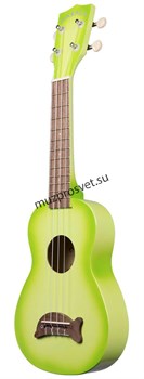 KALA MK-SD/GRNBURST MAKALA SOPRANO DOLPHIN GREEN APPLE BURST укулеле сопрано, цвет Green Apple Burst - фото 167036