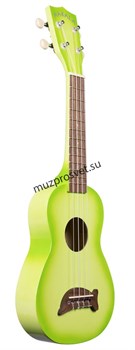 KALA MK-SD/GRNBURST MAKALA SOPRANO DOLPHIN GREEN APPLE BURST укулеле сопрано, цвет Green Apple Burst - фото 167037