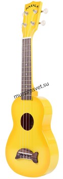KALA MK-SD/YLBURST MAKALA YELLOW BURST DOLPHIN UKULELE укулеле сопрано, цвет Yellow Burst - фото 167042