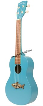 KALA MK-CS/BLU MAKALA SHARK, CONCERT UKULELE, MAKO BLUE, VINTAGE FINISH укулеле концерт, цвет голубой - фото 167062
