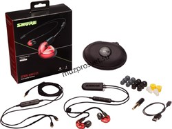 SHURE SE535LTD+BT2-EFS беспроводные внутриканальные Bluetooth наушники с тремя арматурными драйверами, цвет красный. - фото 167228