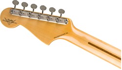 FENDER 2019 VINTAGE CUSTOM 1958 JAZZMASTER®, MAPLE FINGERBOARD, AGED DESERT SAND электрогитара, цвет жёлтый, в комплекте кейс - фото 167234