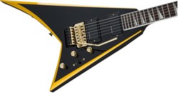 JACKSON RRX24 BLK W YLW BVLS Электрогитара, серия X Rhoads, накладка грифа Laurel - фото 167557