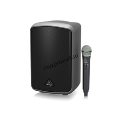 Behringer MPA100BT - портативная акустическая система, 100 Вт, 6" вуфер и 0,75" твитер, Bluetooth, аккумулятор, радиомикрофон 2,4 ГГц - фото 168795