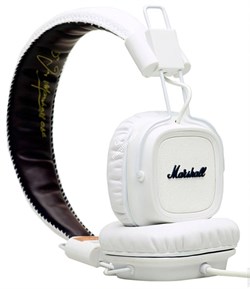 MARSHALL MAJOR MKII WHITE наушники закрытого типа, складные, цвет белый - фото 18199