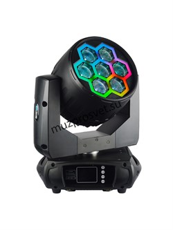 Magic 740
                    Прожектор Magic 740
Вращающаяся голова WASH. Источник света: 7 светодиодов по 40 Вт 4-in-1 RGBW. Контурная подсветка из SMD RGBW светодиодов с попиксельным управлением. Zoom: 6°- 60°.  Управление: DMX512/ Master и slave. Коли - фото 191338