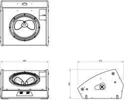 MARTIN AUDIO LE100 коаксиальный двухполосный сценический монитор, пассивн., 12'+1', 129 дБ SPL (пик), 5xNL4, черный - фото 192501