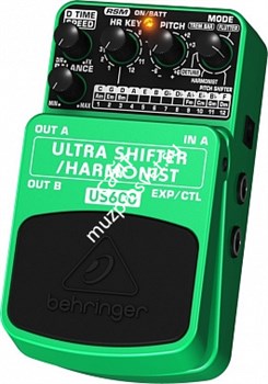 BEHRINGER US600 педаль эффектов изменения тона / многорежимный гармонайзер - фото 19347