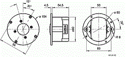 Головка динамическая ВЧ 25мм, 80 Watt (12 dB/Okt. 2000 Hz),>1000 Hz, 8 Ом, 89дБ  (Art.1191) - фото 201149