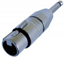 Адаптер XLR 3 контакта гнездо - Моно JACK 1/4" штекер - фото 202314