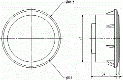 8 см (3,3") широкополосный громкоговоритель, 8 см, 4 Ом, 10 Вт (Art.4480) - фото 203140