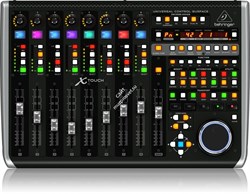 Behringer X-TOUCH - компактный Ethernet/USB/MIDI- контроллер DAW, 9 моториз.фейдеров 100 мм, 8LCD, индикатор времени, HUI, Mackie Control - фото 21288