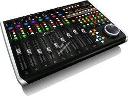 Behringer X-TOUCH - компактный Ethernet/USB/MIDI- контроллер DAW, 9 моториз.фейдеров 100 мм, 8LCD, индикатор времени, HUI, Mackie Control - фото 21290