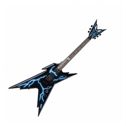 Dean RZR DB F LTNG - электрогитара "стелс",22 лада,24 3/4,HH,2V+1T,Floyd rose, граф. Молния,с кейсом - фото 21790