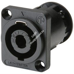 NEUTRIK NL4MP-ST - панельный разъём Speakon, 4-х конт. квадратный фланец , винтовой зажим кабеля - фото 23346