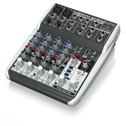 BEHRINGER QX602MP3 - микшер, 6 каналов, 2 микр. предусил. XENYX, USB МР3 плеер, British EQ, Multi FX - фото 25675