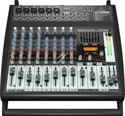 Behringer PMP500 микшер-усилитель 2 х 250Вт•4Ом 12 каналов (4 моно, 4 стерео, 2 доп.стерео), процессор эффектов KLARK TEKNIK - фото 27776
