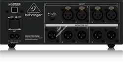 Behringer MONITOR2USB контроллер студийных мониторов, наушников и USB-аудио интерфейс, 2 входа, выход на 2 пары мониторов+доп.моновыход, 2 выхода на наушники - фото 28404