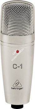 Behringer C-1 микрофон студийный конденсаторный кардиоидный в футляре, 40 Гц-20 кГц, Max.SPL 136 дБ - фото 28411