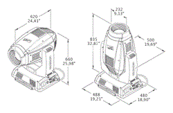 Clay Paky Alpha Profile 1500
Вращающаяся голова PROFILE на лампе HTI 1500W/60/SR - фото 34616