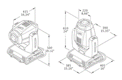 Clay Paky Alpha Spot 300
Вращающаяся голова SPOT на лампе MSR gold 300W/2 - фото 34636