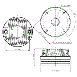 EIGHTEEN SOUND ND1085 - драйвер, неодим, 8 Ом AES, 80 Вт, 109 дБ, 1600...20000 Гц, выход 1" - фото 35195