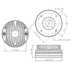 EIGHTEEN SOUND ND1480A - драйвер, неодим, 8 Ом, 80 Вт AES, 111 дБ, 500...20000 Гц, выход 1,4" - фото 35201