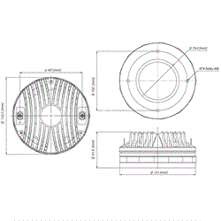 EIGHTEEN SOUND ND2060A/8 - драйвер, неодим, 8 Ом, 80 Вт AES, 110 dB, 500...20000 Гц, выход 2" - фото 35203