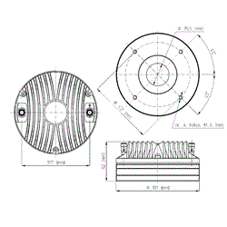 EIGHTEEN SOUND NSD1480N - драйвер, неодим, 8 Ом, 100 Вт AES, 111 dB, 500...20000 Гц, выход 1.4" - фото 35215
