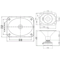 EIGHTEEN SOUND XD125/8 - драйвер + рупор 90*60, 8 Ом, 25 Вт AES, 108 дБ, 2000...18000 Гц, выход 1" - фото 35218