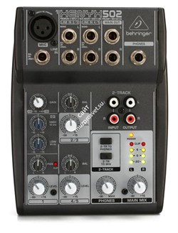 BEHRINGER 502 - микшер,5 входов, выходы основ.микса, стереовыход на наушники и CD/tape,эквалайзер - фото 35366