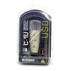 BEHRINGER C-1U - конденсаторный микрофон со встроенным USB аудиоинтерфейсом - фото 35391