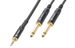 PROEL CHLP210LU5 - инсертый. кабель, 6.3 джек стерео <-> 2 х 6.3 джек моно, длина - 5м - фото 35527