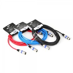 INVOTONE ACM1110/R - микрофонный кабель, XLR(папа) <-> XLR(мама),  длина 10 м (красный) - фото 38166